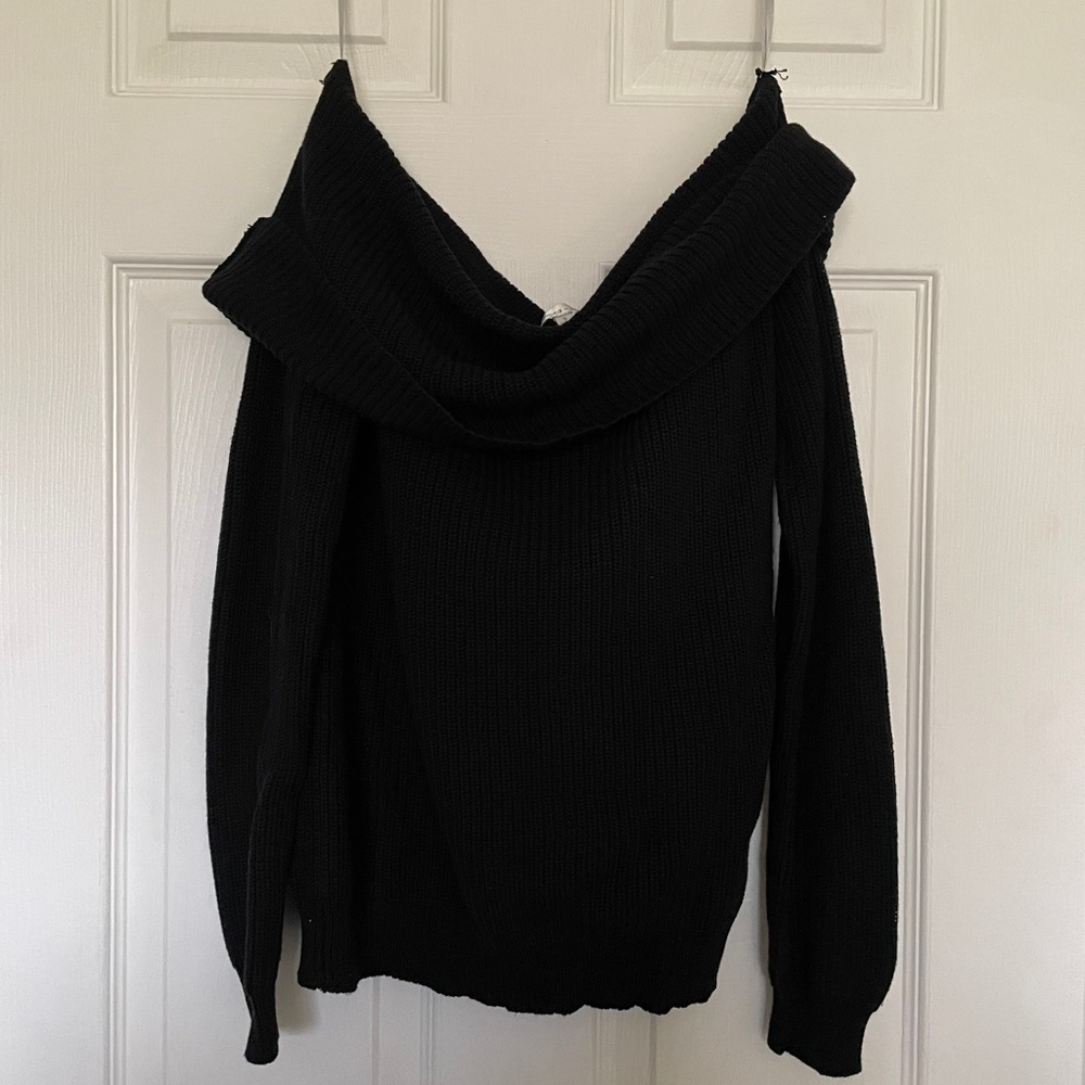 Lovers & Friends Black off the shoulder sweater